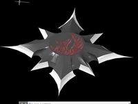 Throwing Star Wolf Moon Crescent  by MaxBrunelle4