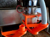 CNC 3040/6040 Flip-up Dust Shoe by TAz00