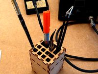 Compact soldering tool holder by Brubacker
