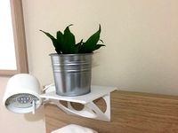 Ikea Malm bed headboard table + speaker holder by ForenSeil