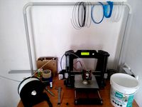 PVC pipe 25 mm holders, clips, grips, spool stand. by Gindim