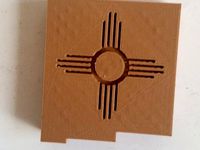 new mexico zia symbol fridge magnet by skaterbater