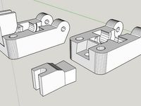 Extruder Idler with replaceable guider  by norm8332