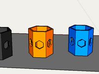 Hexagon holder (pencil holder) by thesamster7
