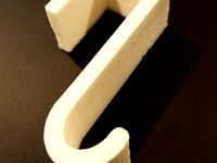 Half-S half-square hook for jetted bathtub panel by RyanCavanaugh
