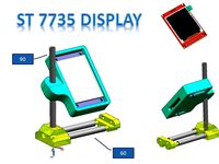 color display support / clock station by trik
