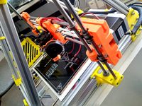 Vertical x-axis for MendelMax with Diamond Hotend by db3jhf