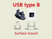 USB type B surface mount for Arduino by Droopas