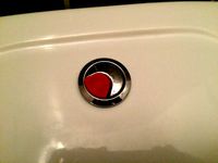 Toilet Flush Button "pipi" Part by minimaxag