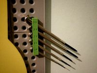 Pegboard Precision Screwdriver holder by Weedaily