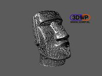 Moai Voronoi Style (Easter Island Sculpture) by 3DWP