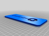Mijndomein Dual Extrusion Logo plaque & keychain  by webdevvie