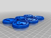 Basic Numbered Tactical Objective Markers by kdesmo