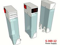 S-360-12 Power Supply -  Mount & Cover by GiovaGio