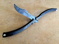 100% Printable Butterfly knife from CSGO Replica (most accurate design) by Creader