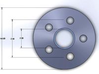 Longboard Wheel Pulley mount - HTD 5mm, 9mm width by lobstervations