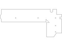 Replicator 2 Build Plate Support Brackets by chadRamey