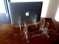 Vertical Laptop Stand out of Laser-Cut Acrylic by mschaus