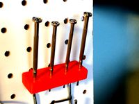 Jewelers screwdriver holder for pegboard by abarry