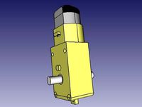rendering of dual axis geared motor (non-functional) by kaeverens