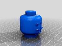 Giant Lego Business Man Head with mustache and/or beard. by ghfame