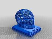 Voronoi Iron Man Helmet on Plinth by Menissalt