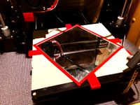 Hesine Prusa i3 Adapter 15x15 cm Spiegelfliese / tile clamp by roha