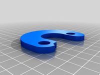 Retaining Bracket for Quickie P222 Swing-away Hanger (Bolted) by dboitnot