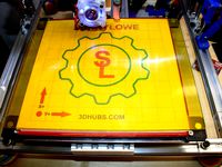 Glass Heated Bed Mounts Brackets - Magnetic, Folgertech 2020 Prusa i3 by sonnylowe