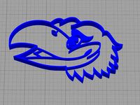 Kansas Jayhawk Cookie Cutter by RagingRectangle