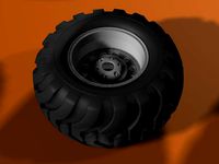 Monster Truck wheel and tire by 3rdaxis