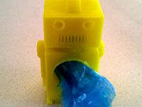 Robot Dog Poop Bag Holder by NirDobovizki