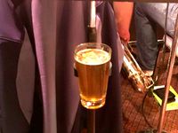 Music stand pint-glass holder by ckirby