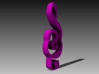 Guitar Treble Clef Magnet by kharper2000