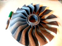 Modified Fan Blade and Hub for the "High Bypass Jet Engine Fan" by CATIAV5FTW by elitetux