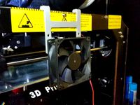 80mm Cooling Fan Bracket for CTC printer or 5mm thick plywood cases by vr50bt