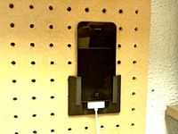iPhone 4 pegboard holder by diegotrap