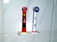 Toothbrush Tip Holder for two Oral B Tips by plodder