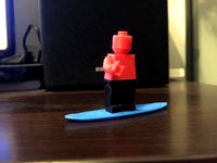 Lego Compatible Surf Board  by VizTree