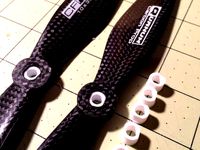 Quanum DJI Style Carbon Fiber 10x3.8 Prop Adapters by Velocirotor