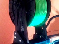 heavy duty spool holder for CTC/flashforge/replicator WOODmodels , with screw lock by RaffoSan