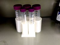 Small 50 mL and 15 mL tube rack by EasleyLab
