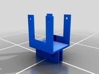 Nema 17 Stepper mount for 5mm/6mm MDF by rsergiu2003