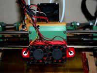 RepRapPro Mendel 3 LED holder/fan mount by deckingman