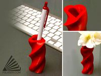 Spiral Heart Vase by FSLASER