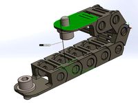 20mm Extrusion cable chain - Small bend radius - Minimal twist by austingeorge