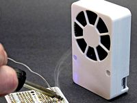 USB Rechargeable Mini Solder Fume Extractor by pburgess