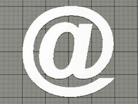"At" Icon Clip-On Bookmark by ScienceGirl333