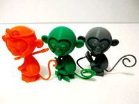 the Year of the Monkey Little Statues by Ratherwok