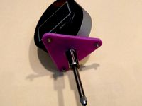 Dial Indicator holder for Rostock Max by mattster98